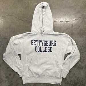 Grey and blue gettysburg college sweater